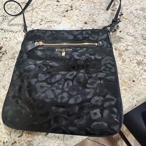 Michael Kors Black Fabric Cross Body 
Gently Used